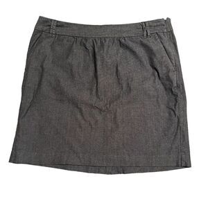 TOMMY HILFIGER Womens Gray Straight MIDI Skirt, Womens Size Medium